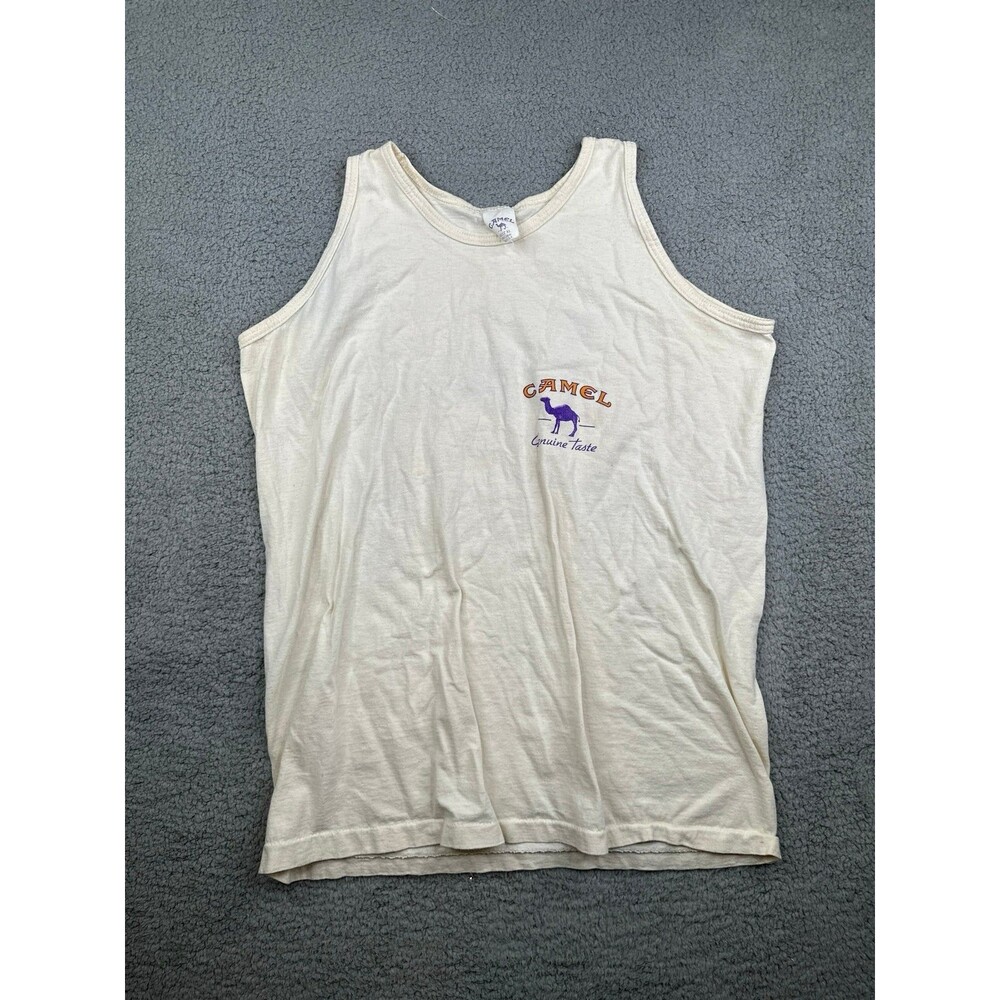 Vintage 90s Camel Cigarettes Spell Out Tank Top T-Shirt USA xl